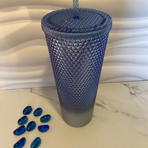 NEW Starbucks 24oz Spring Unicorn Iridescent Blue Silver Bling Studded Tumbler - Picture 6 of 7